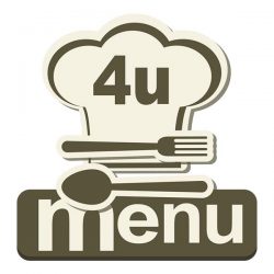4u menu logo